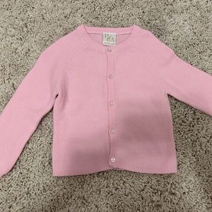 Petit Ami Classic Toddler Pink Cardigan size 18 months